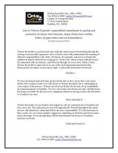 Letters of Recommendation