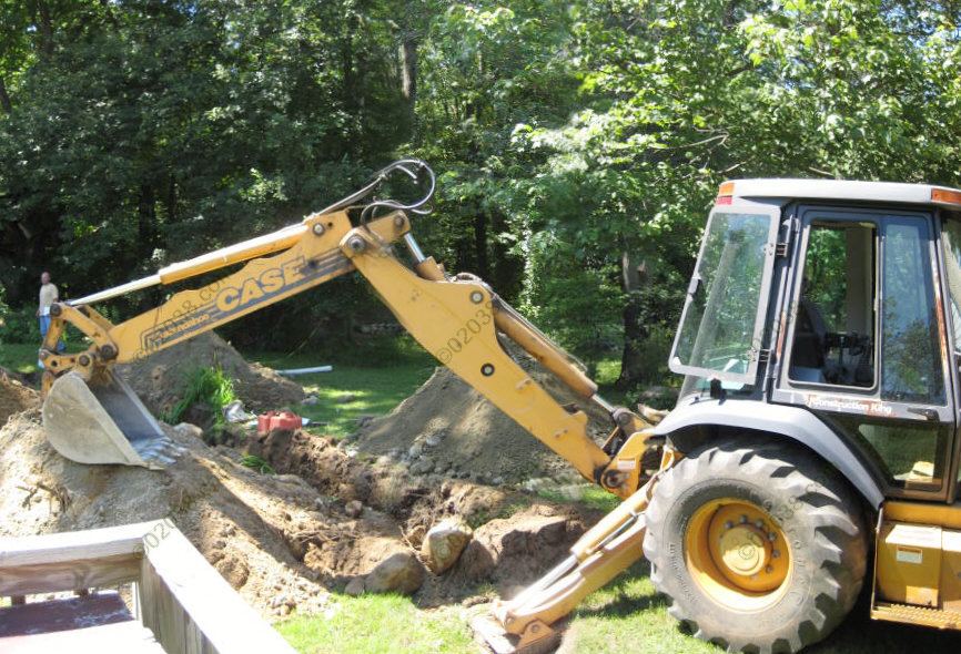 back-hoe