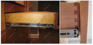 kitchen cabinets - dovetailed drawers - better quality glides