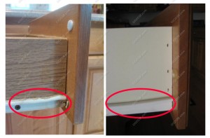 kitchen cabinets - low quality drawer glides