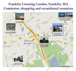 Franklin Crossing Condos Franklin MA - commute - shopping