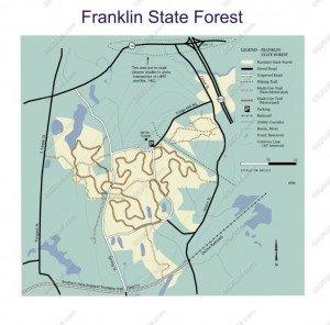 Franklin State Forest Franklin MA map Franklin State Forest Franklin MA map