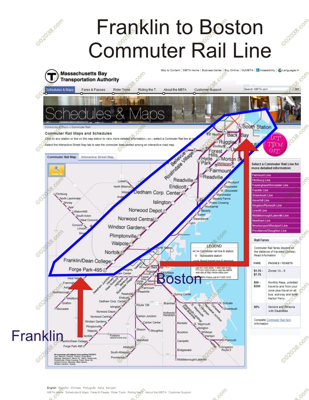 Mass Commuter Rail Map