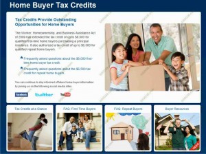 2009 - 2010 Home Buyer Tax Credit site