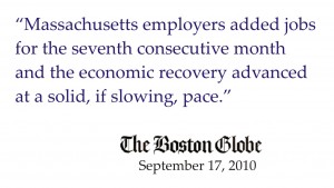 ma economy adds jobs sept 2010