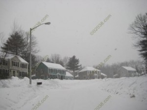 February 2011 snow Franklin MA