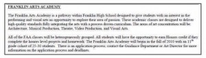 franklin ma high school FAA described