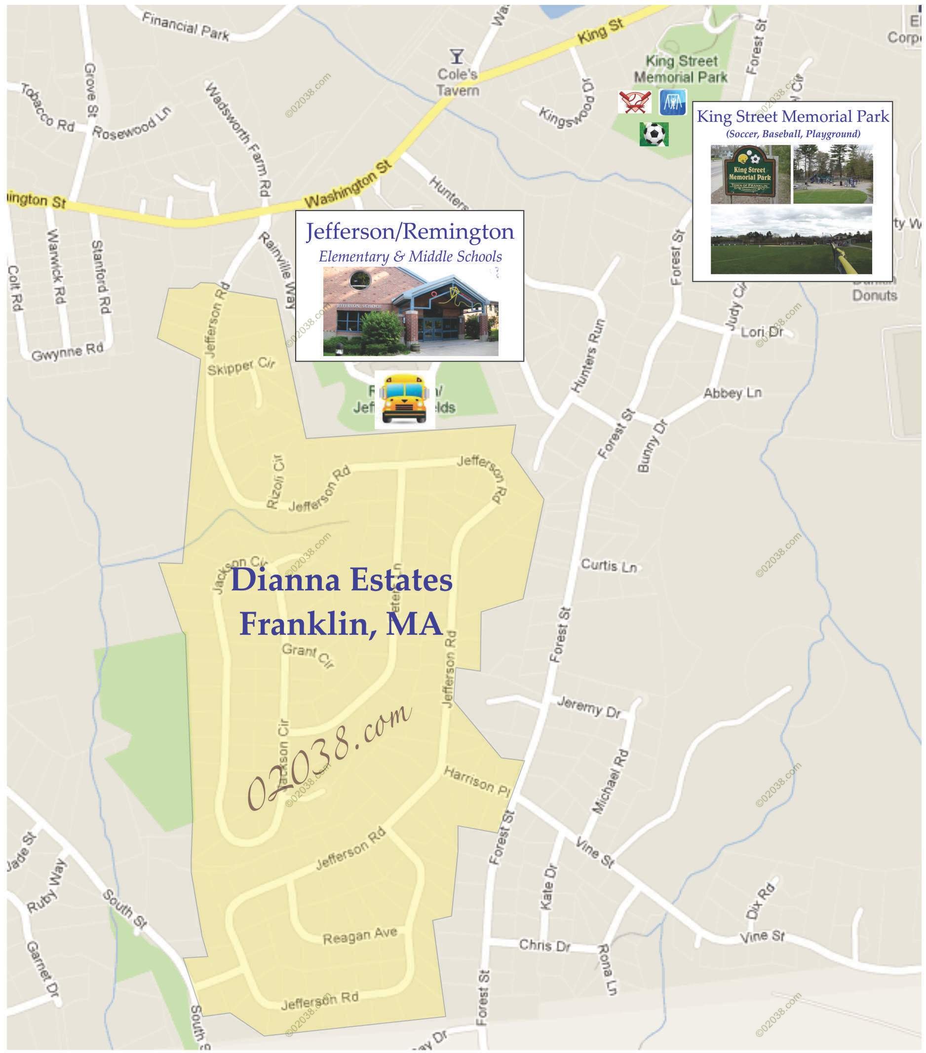 Dianna Estates an executive neighborhood in Franklin MA Franklin, MA