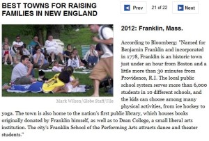 Franklin MA best towns Boston-com