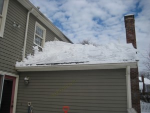 remove snow from roof